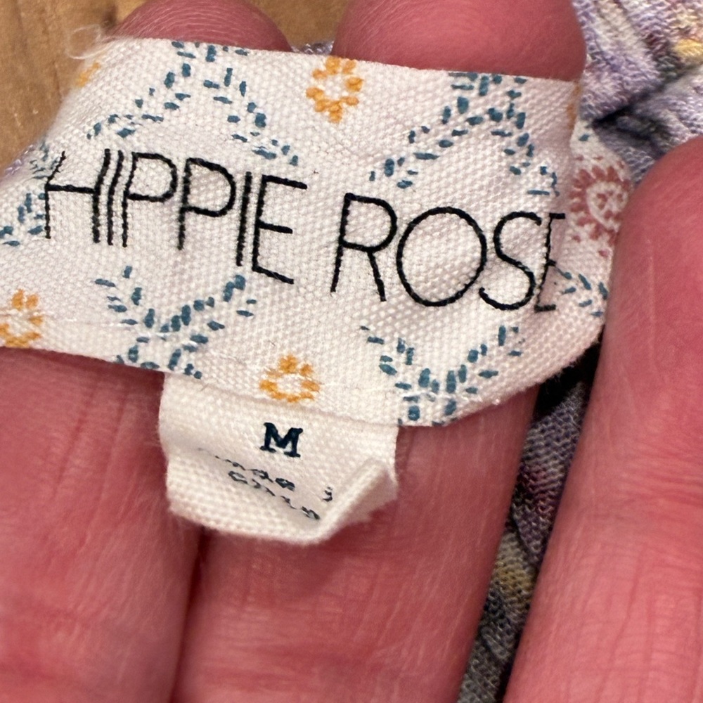 Hippie Rose Lavender Floral Blouse - Picture 8 of 12